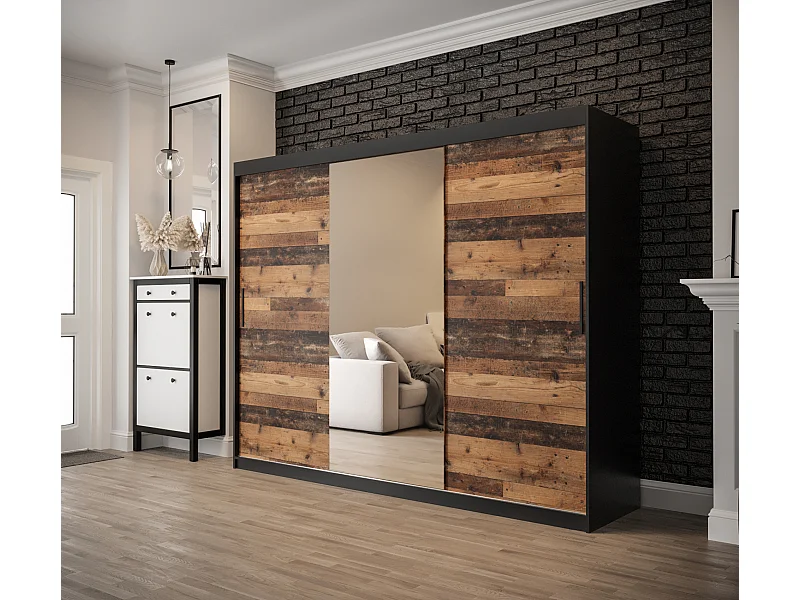 ARMOIRE OLD STYLE 1 À PORTES COULISSANTES 200/250/62 3 portes