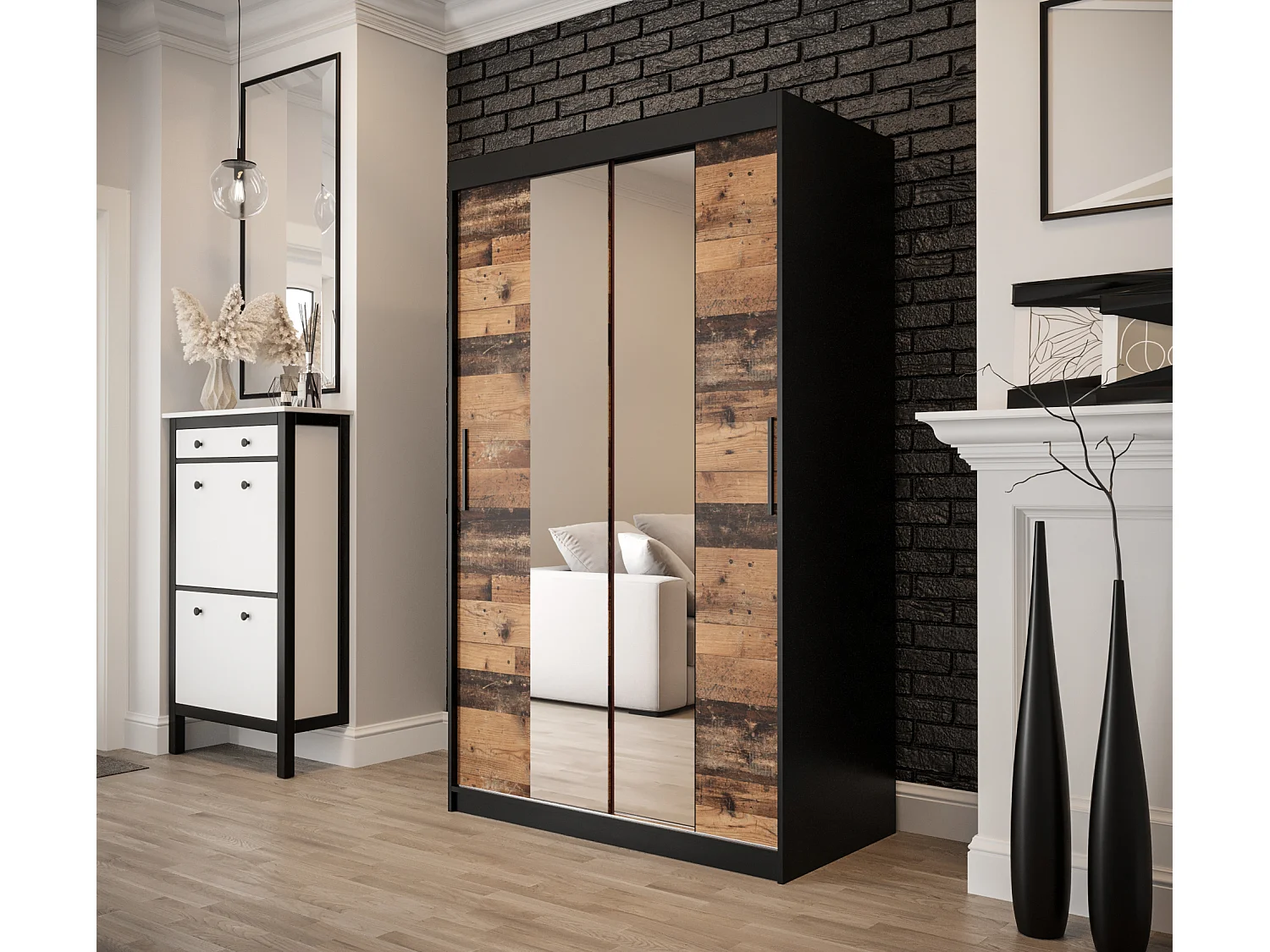 ARMARIO OLD STYLE DE PUERTAS CORREDERAS 200/120/62 2 puertas