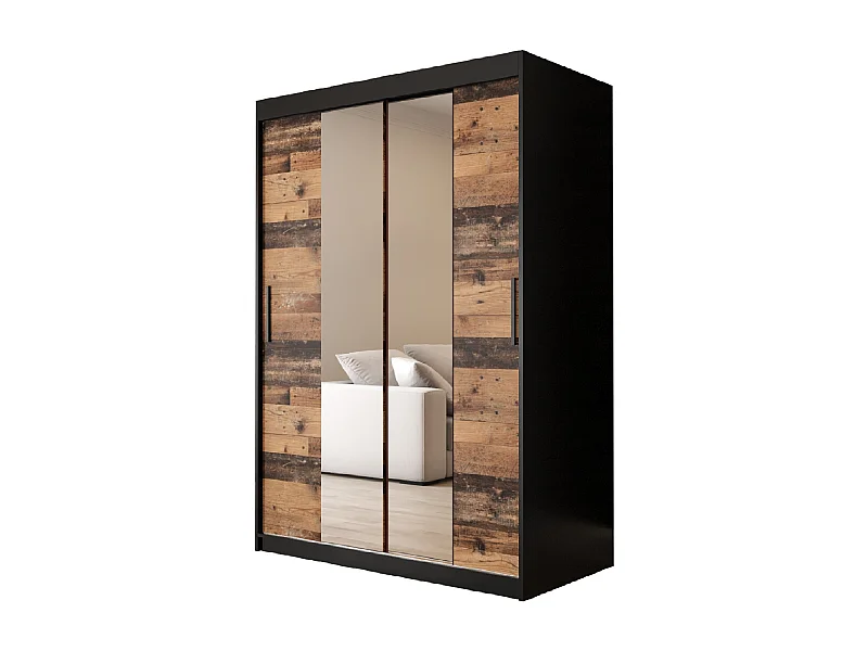 ARMOIRE OLD STYLE 1 À PORTES COULISSANTES 200/120/62 2 portes