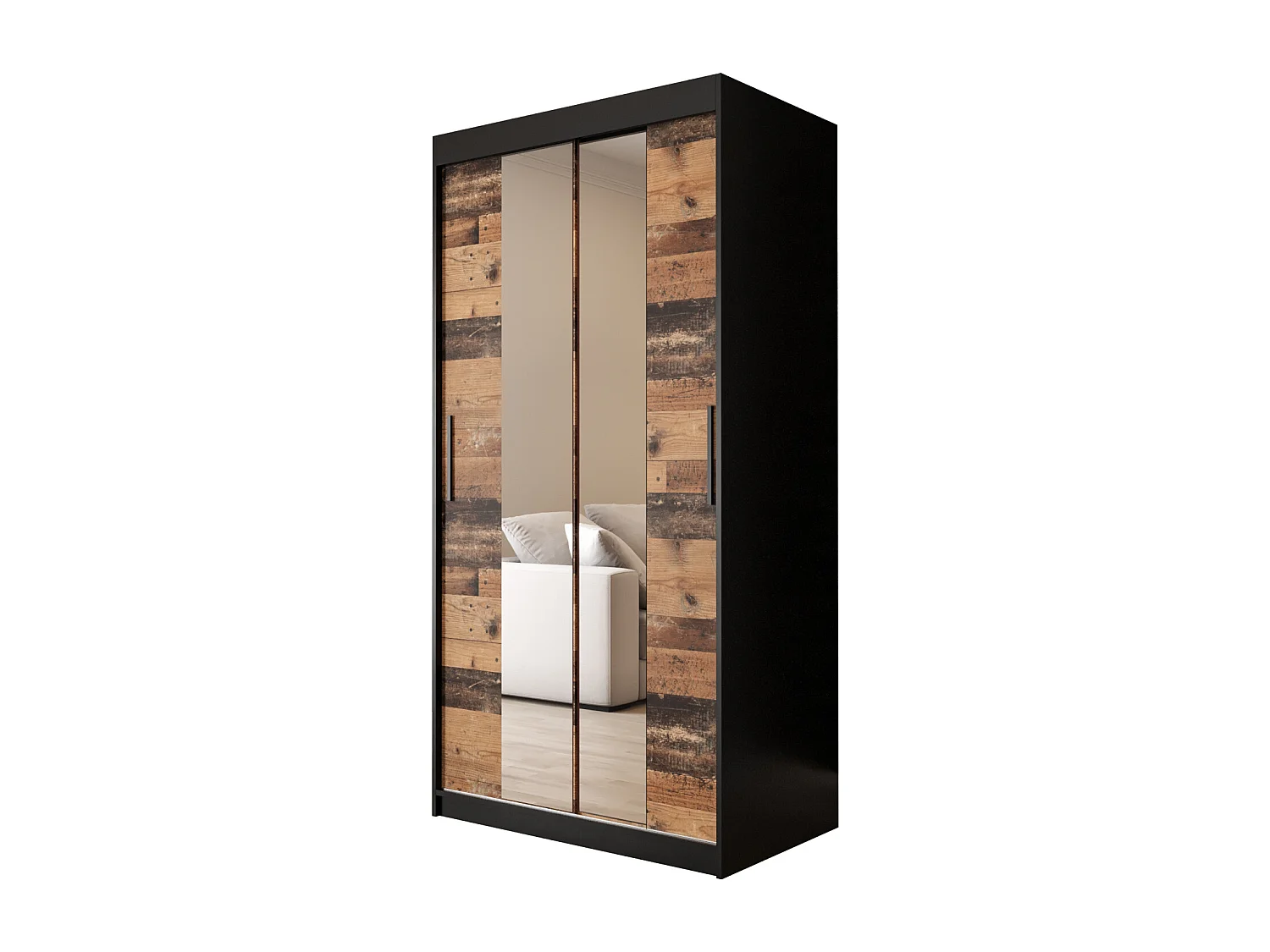 ARMOIRE OLD STYLE 1 À PORTES COULISSANTES 200/100/62 2 portes