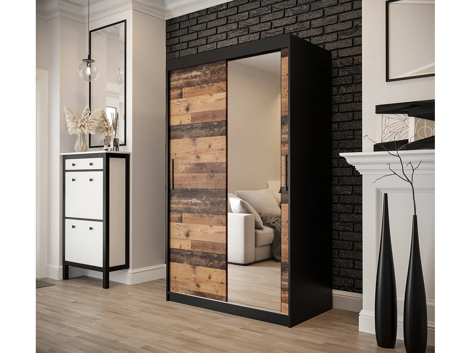 ARMARIO OLD STYLE DE PUERTAS CORREDERAS 200/120/62 2 puertas