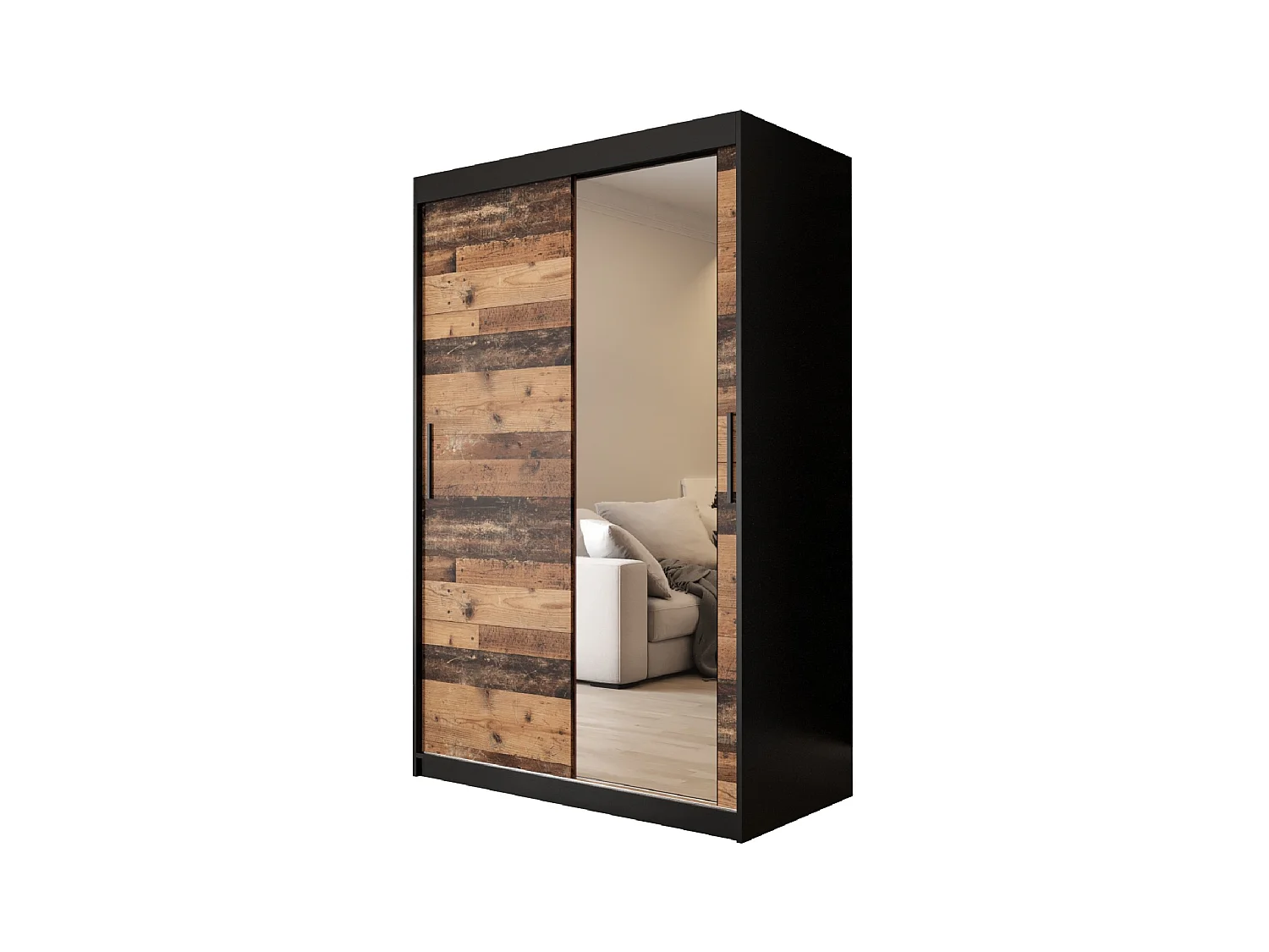 ARMOIRE OLD STYLE 2 À PORTES COULISSANTES 200/120/62 2 portes
