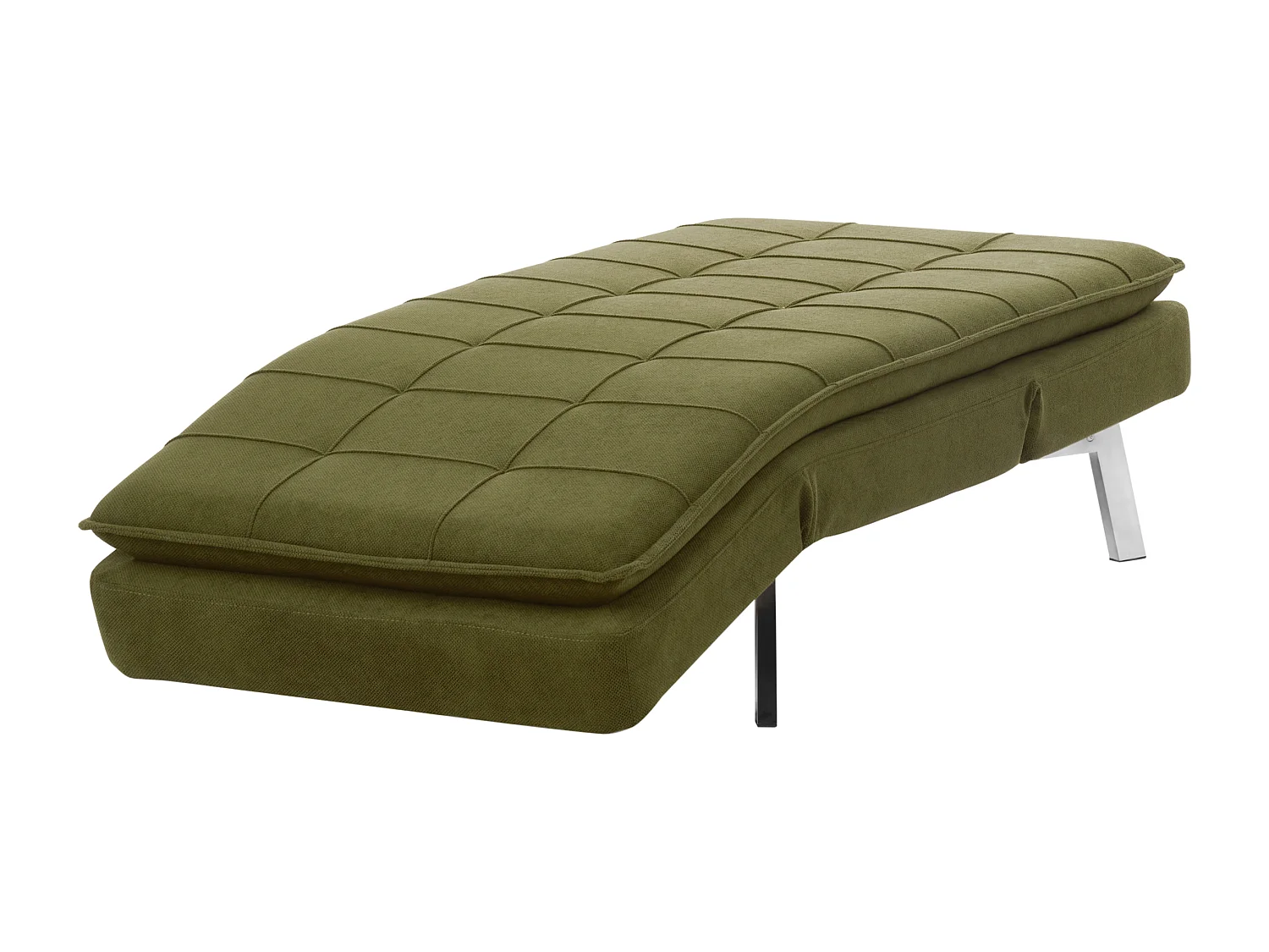Chaise longue LOIRET Stof Groen