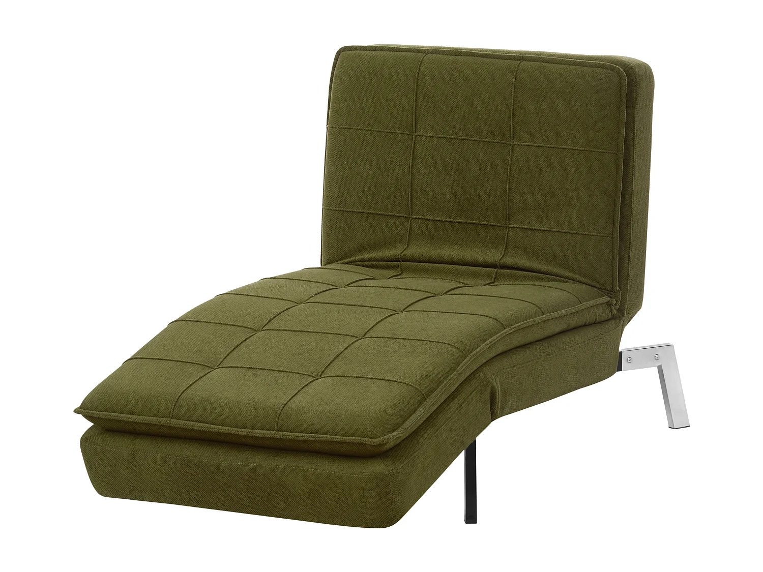 Chaise longue LOIRET Stof Groen