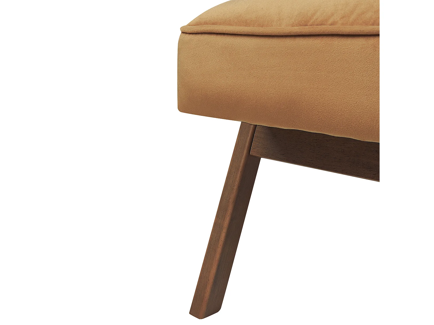 Fotel KISA Welur Brązowy
