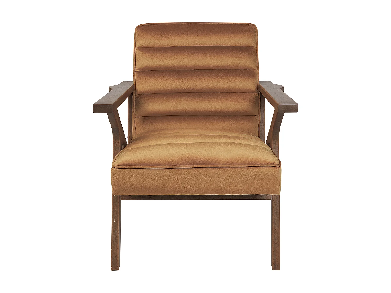 Fauteuil KISA Velours Marron