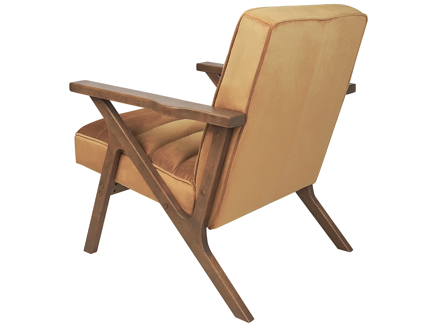 Fauteuil KISA Velours Marron