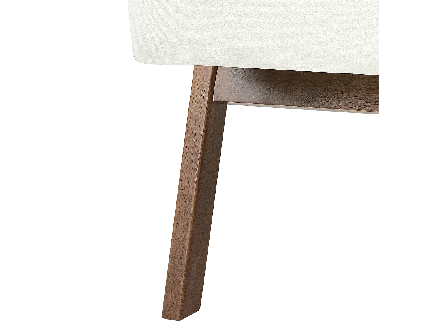 Fauteuil KISA Velours Blanc cassé