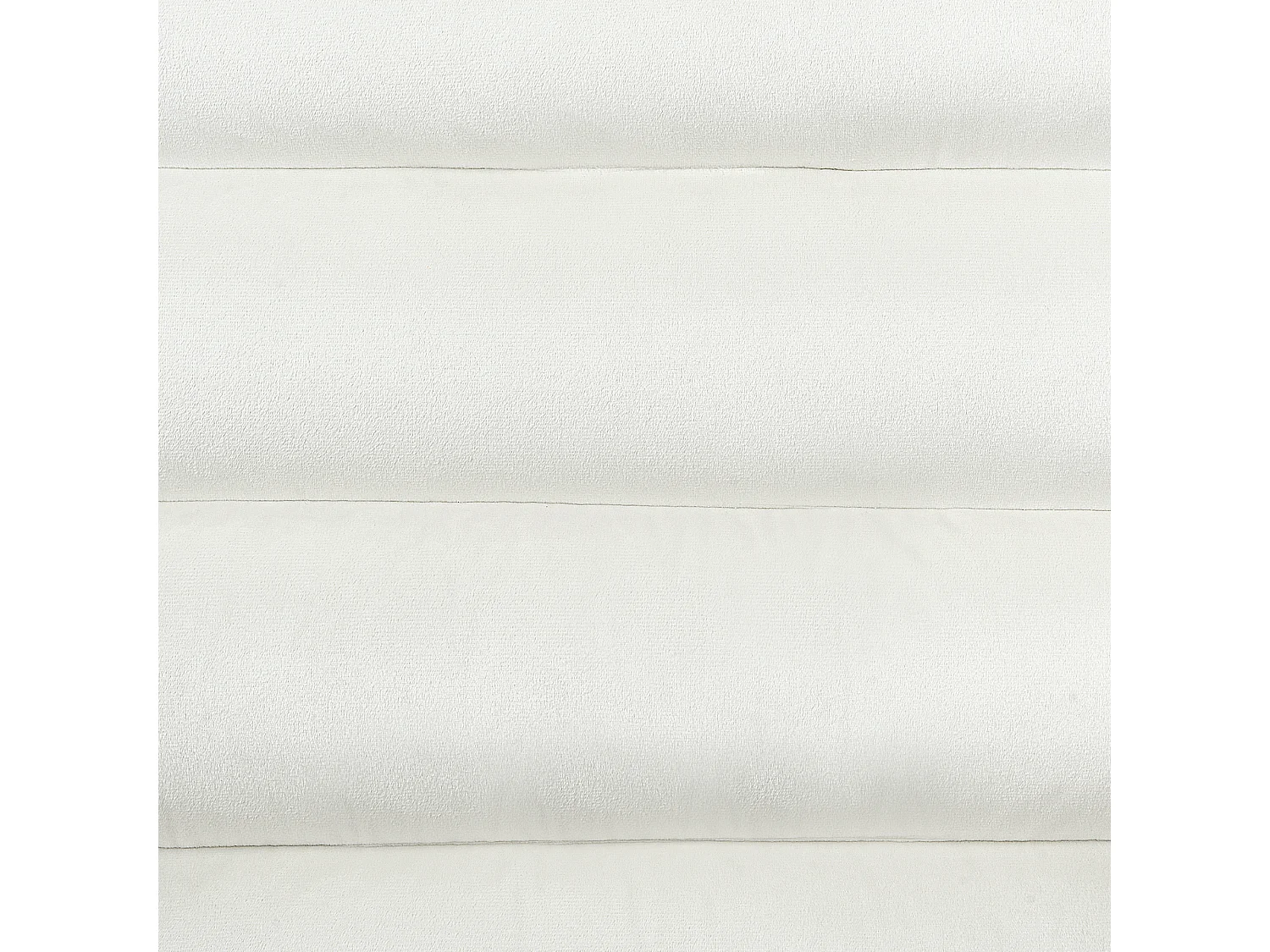 Fauteuil KISA Velours Blanc cassé