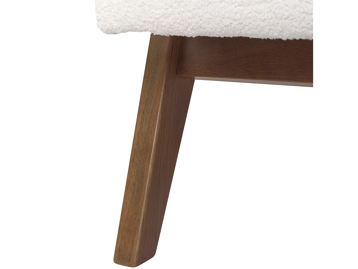 Fauteuil EVJE Bouclé Blanc cassé