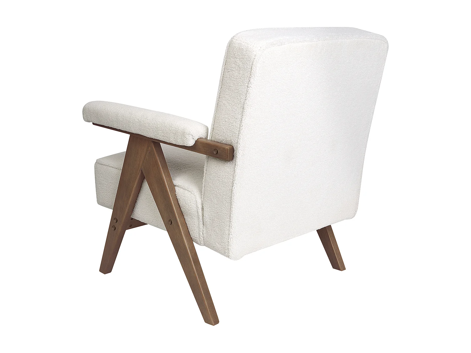 Poltrona EVJE Bouclé Branco creme