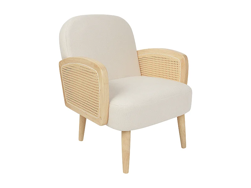 Fauteuil DVENBERG Stof Lichtbruin