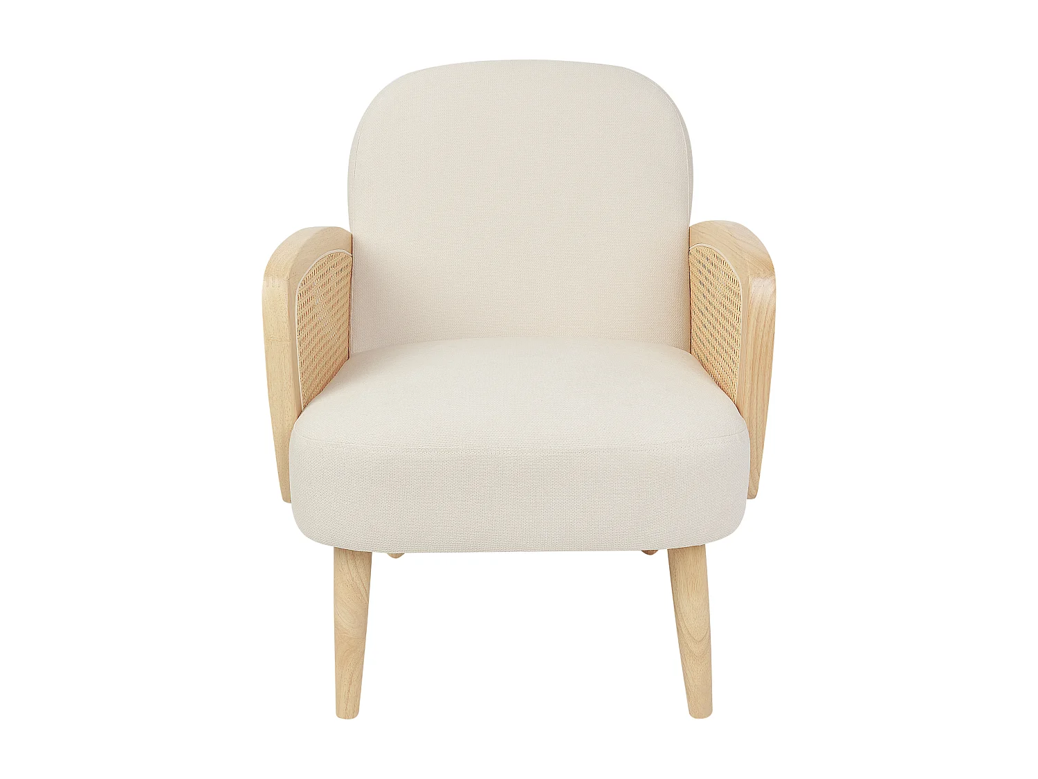 Poltrona DVENBERG Tecido Castanho claro