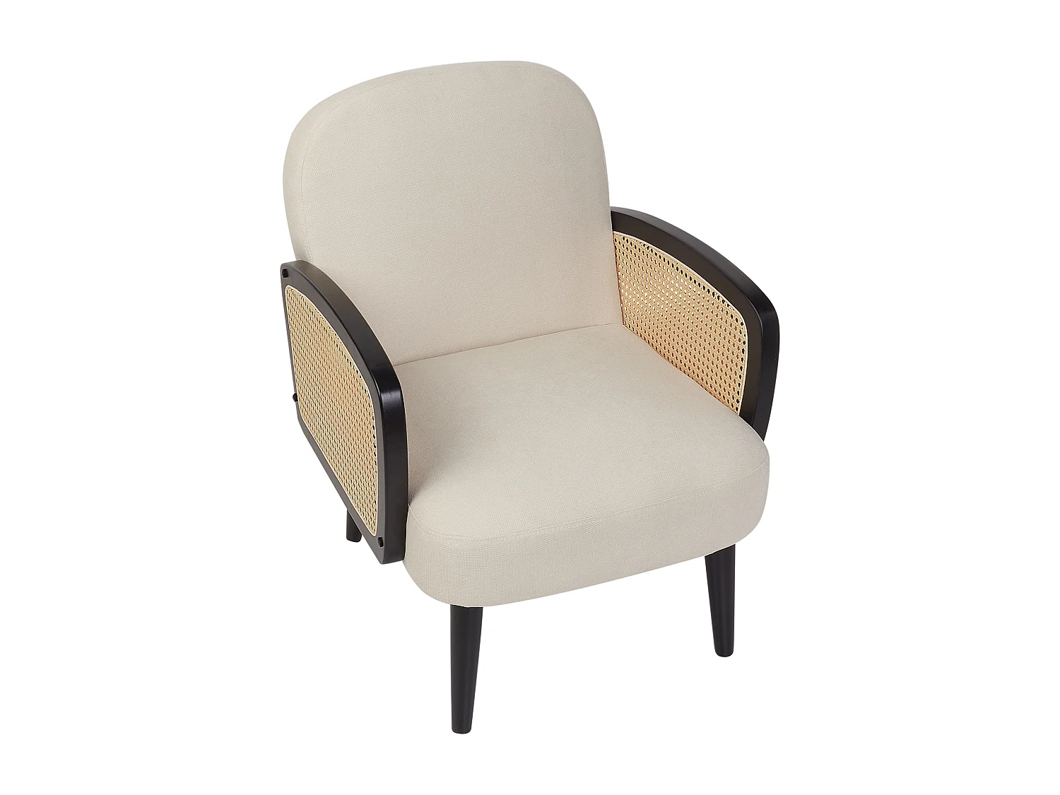 Sessel DVENBERG Stoff Schwarz