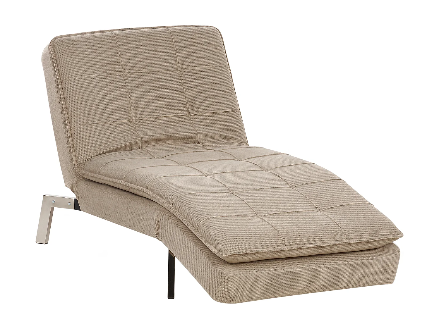 Chaise longue LOIRET Tissu Beige