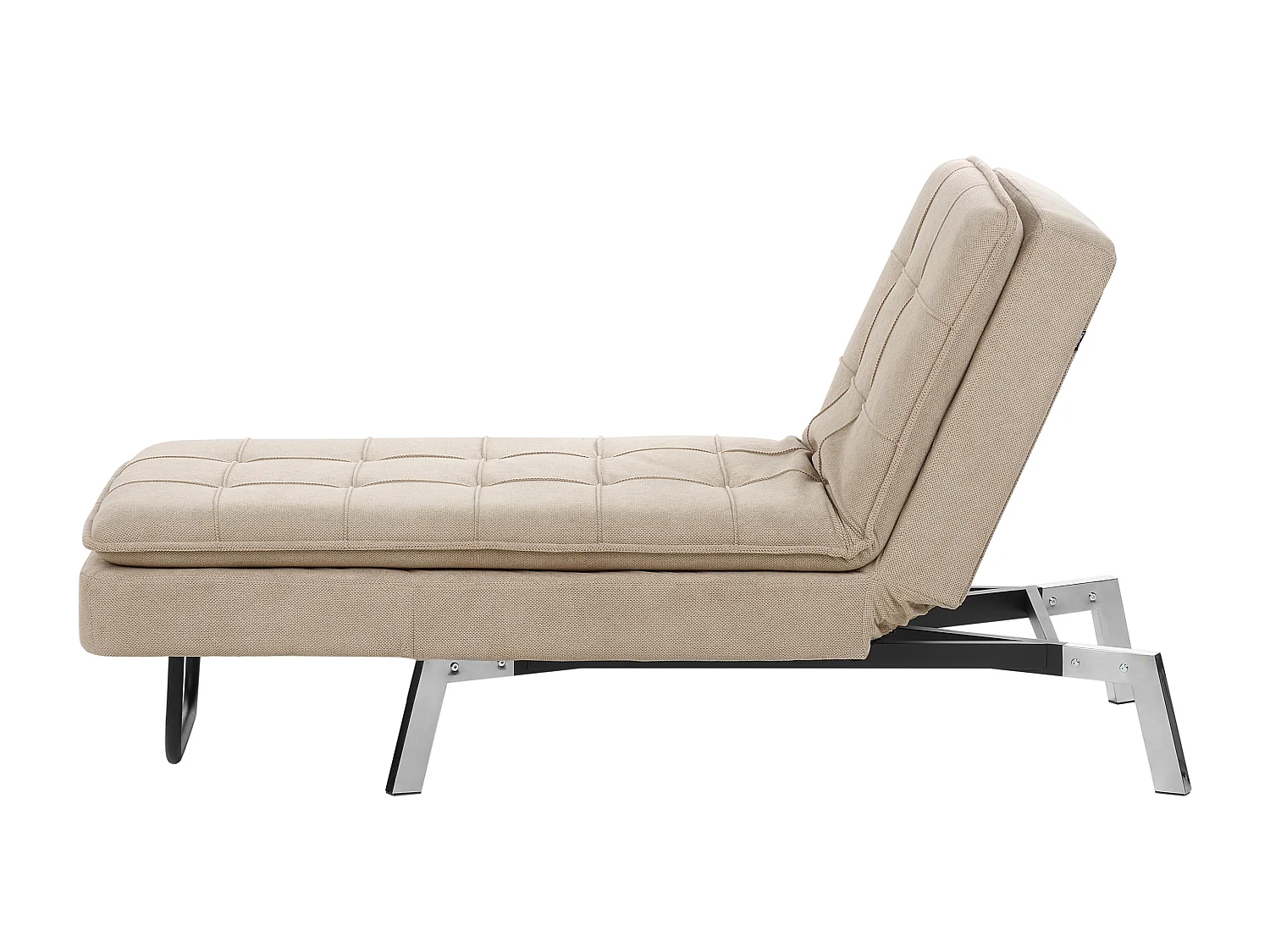 Chaise longue LOIRET Tissu Beige
