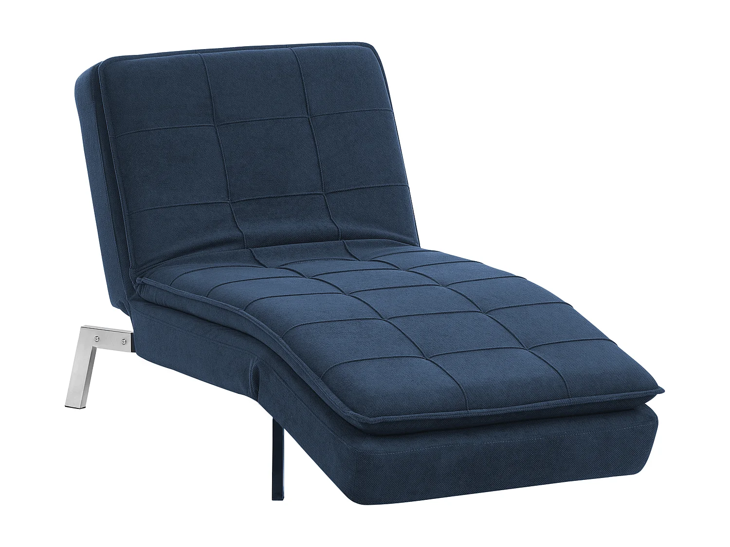 Chaise longue LOIRET Tissu Bleu marine