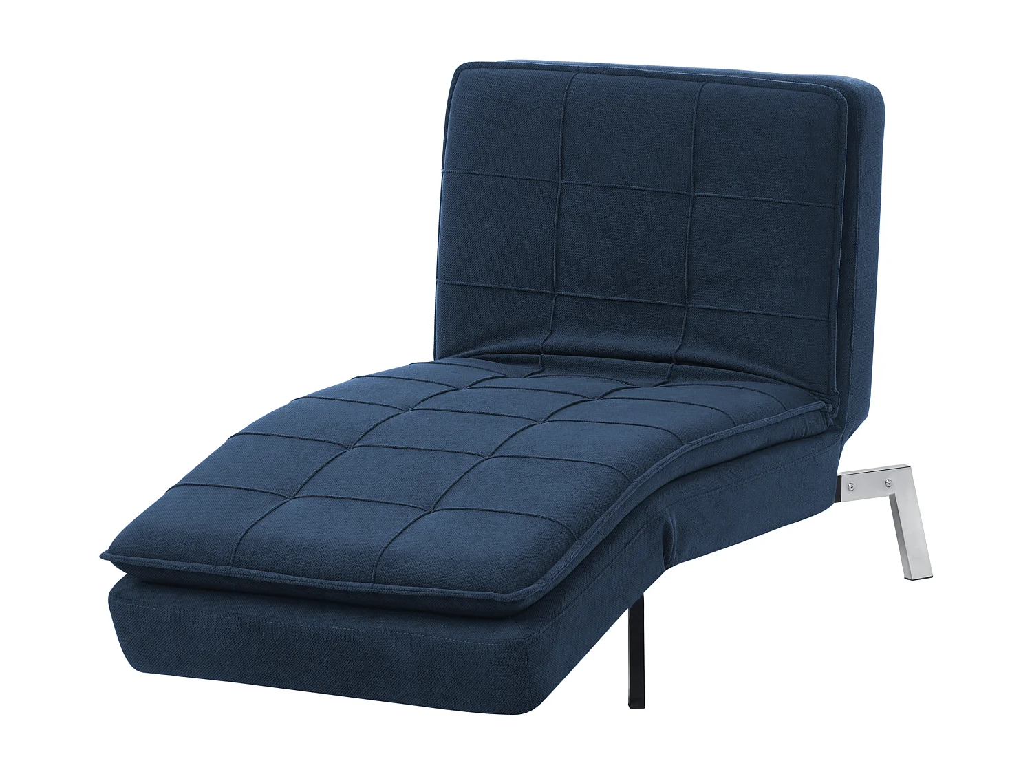 Chaise longue LOIRET Tissu Bleu marine