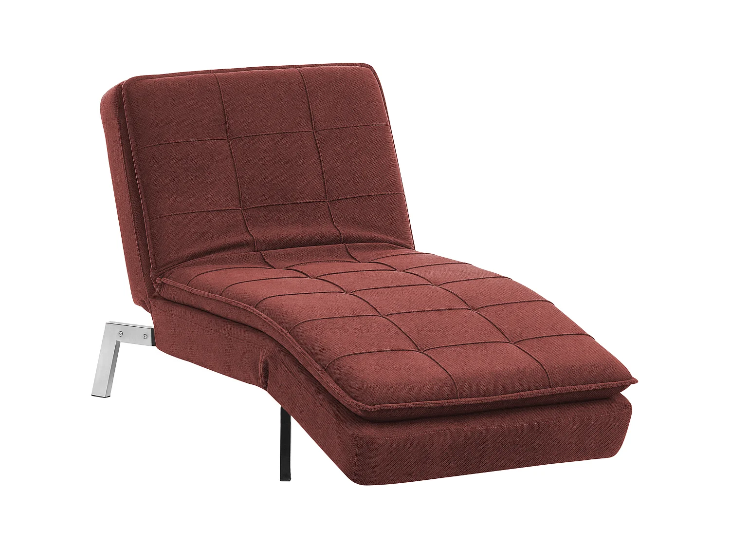 Chaise longue LOIRET Stof Rood