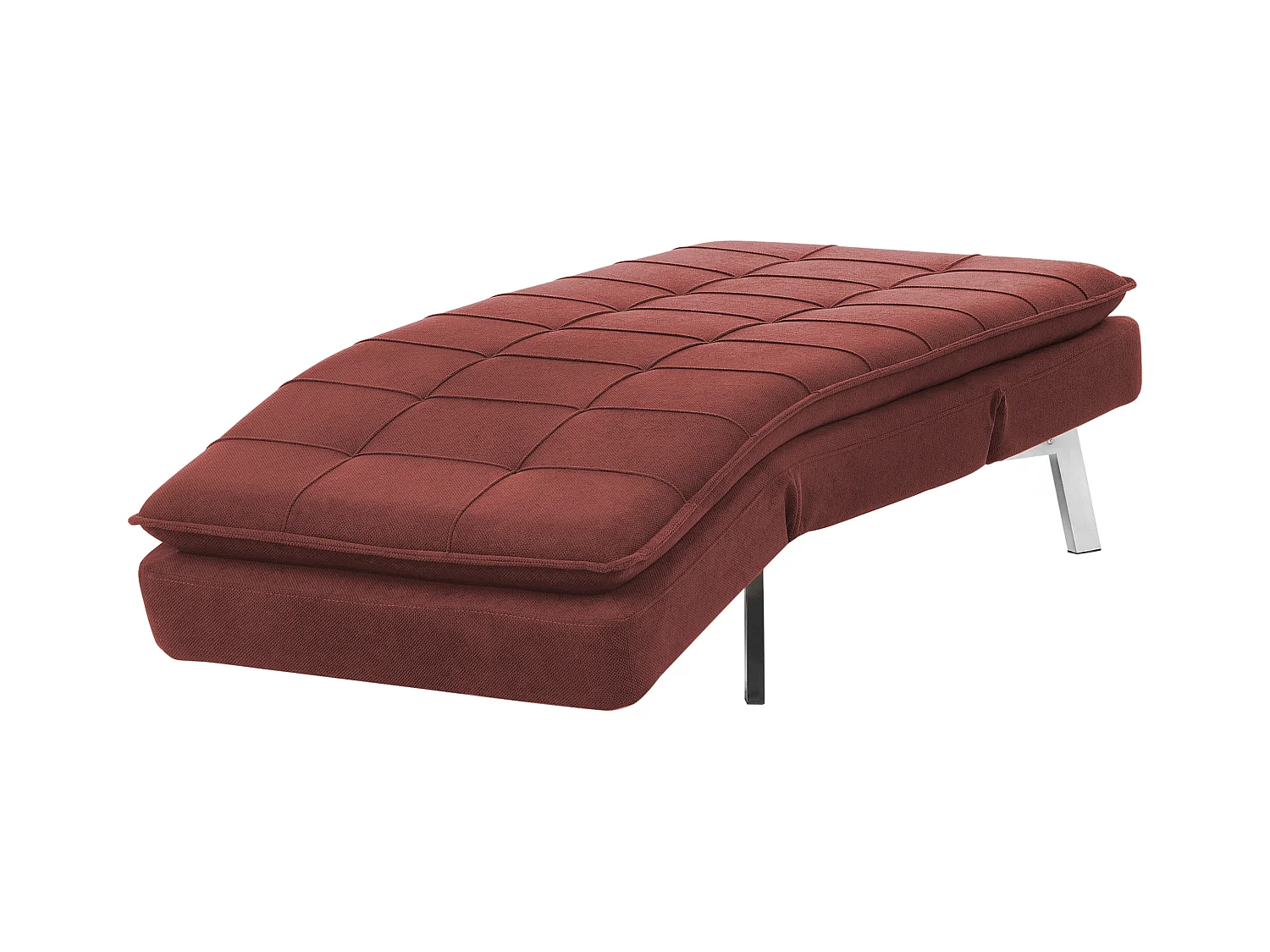 Chaise longue LOIRET Tissu Rouge