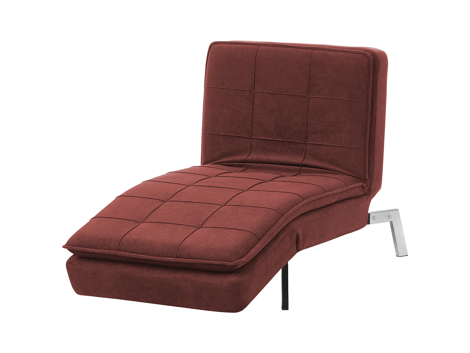 Chaise longue LOIRET Tissu Rouge