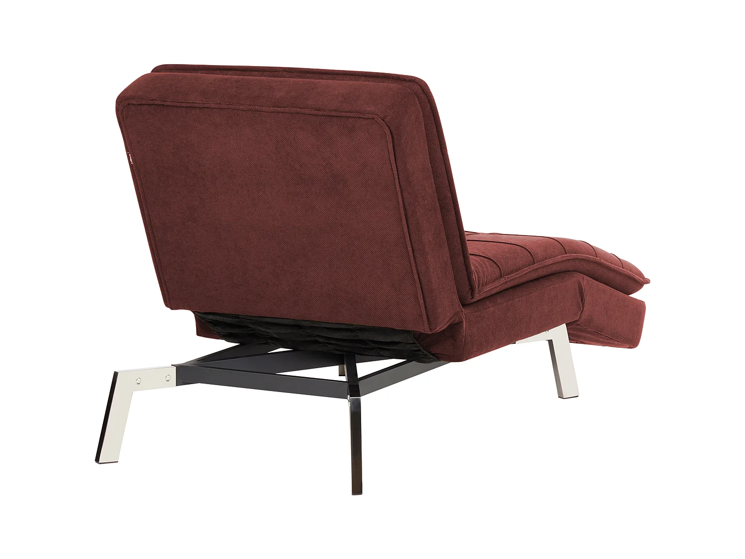 Chaise longue LOIRET Tissu Rouge