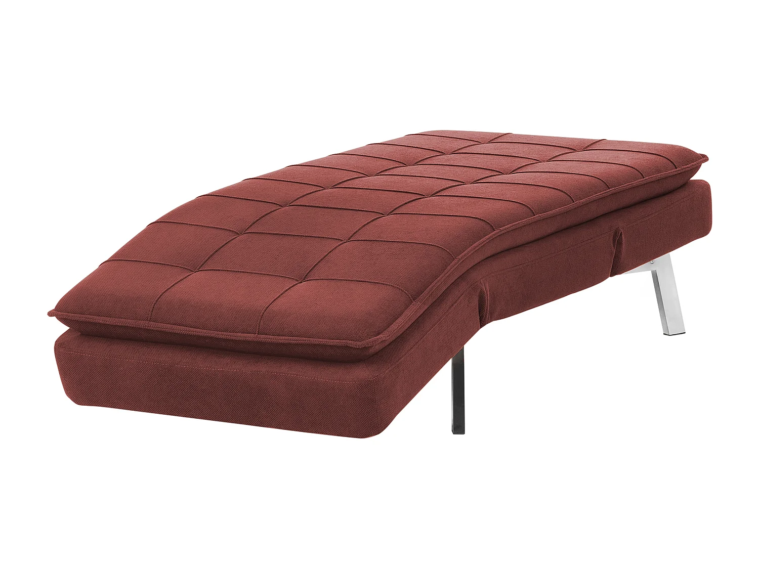 Chaise longue LOIRET Tela Rojo