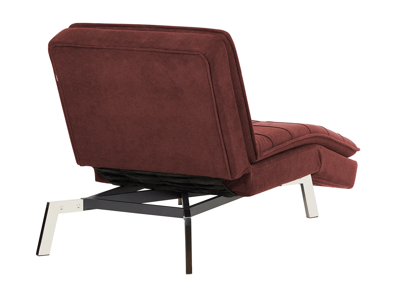 Chaise longue LOIRET Tela Rojo