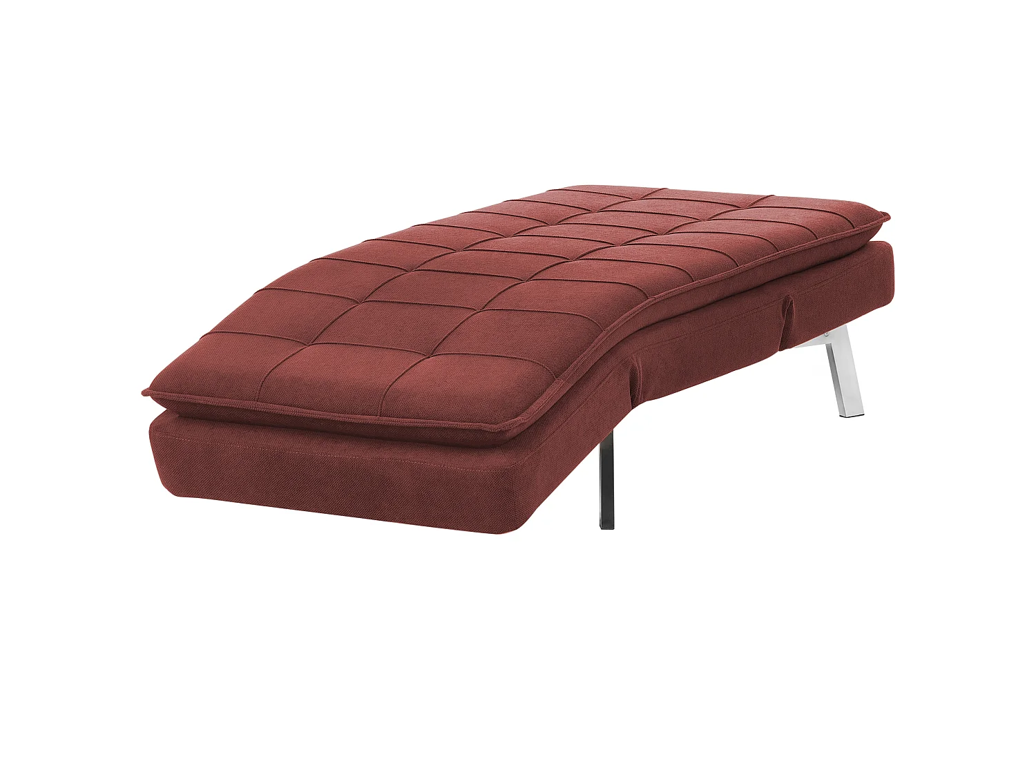 Chaise longue LOIRET Tissu Rouge
