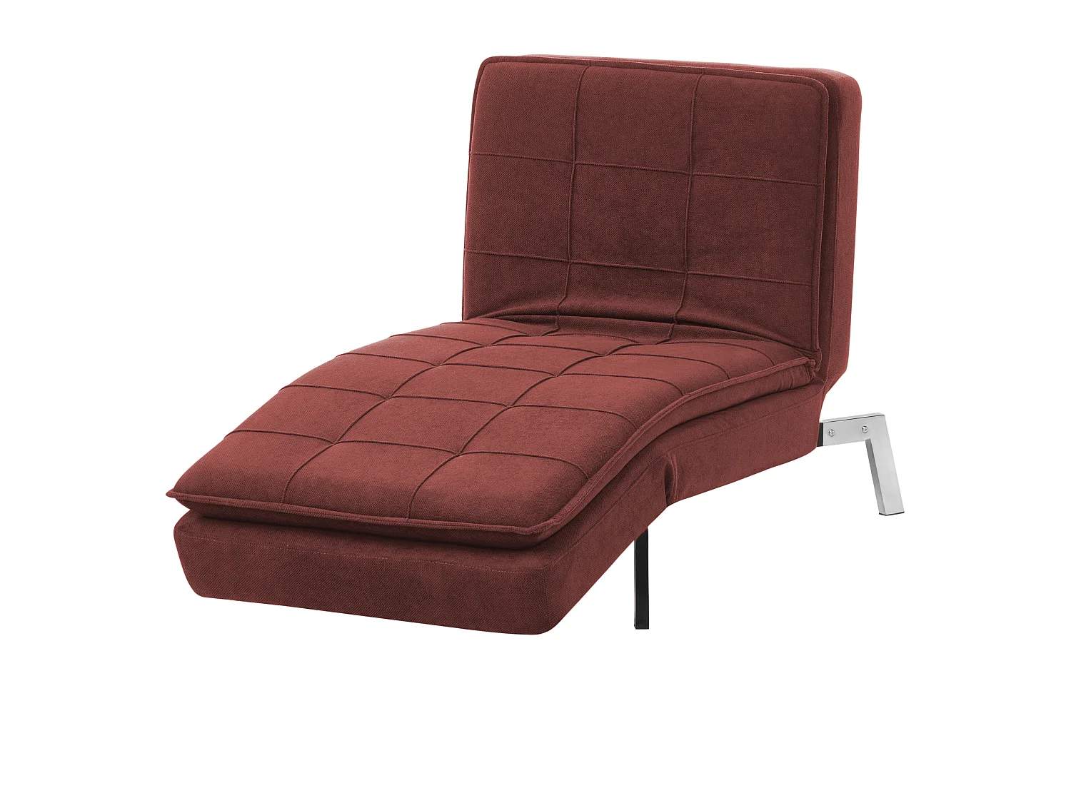 Chaise longue LOIRET Tissu Rouge