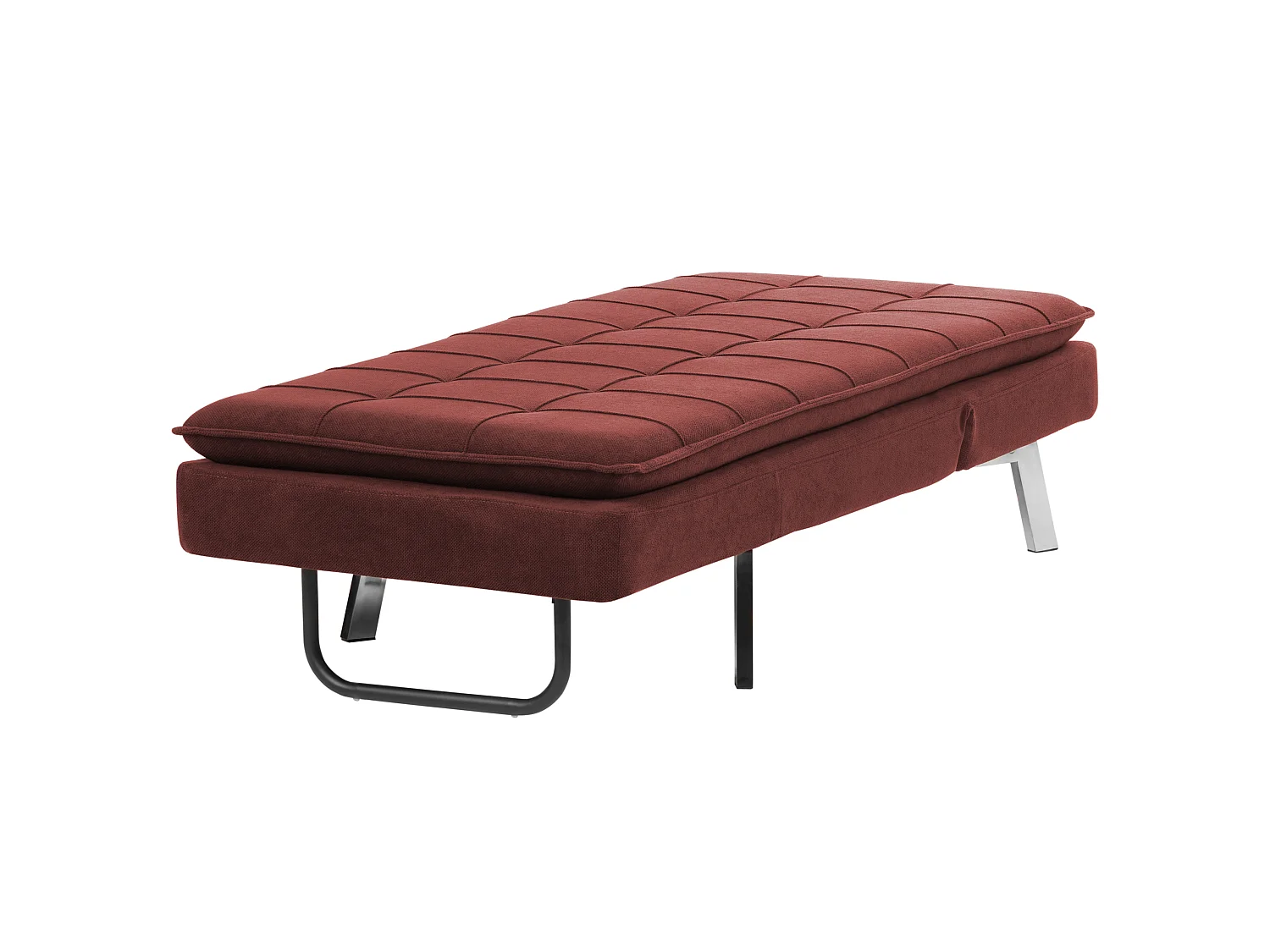Chaise longue LOIRET Tissu Rouge