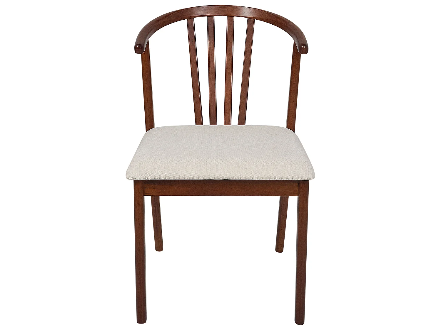 Set van 2 eetkamerstoelen CRAIG Hout Donkere houtkleur