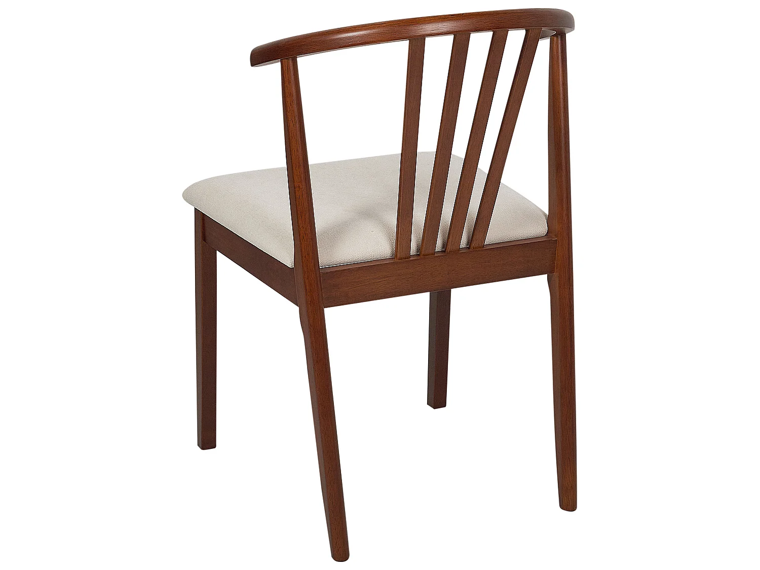 Set van 2 eetkamerstoelen CRAIG Hout Donkere houtkleur