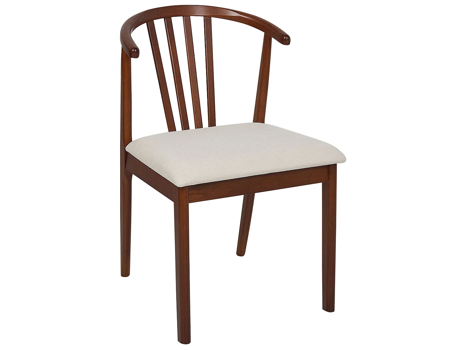 Set van 2 eetkamerstoelen CRAIG Hout Donkere houtkleur