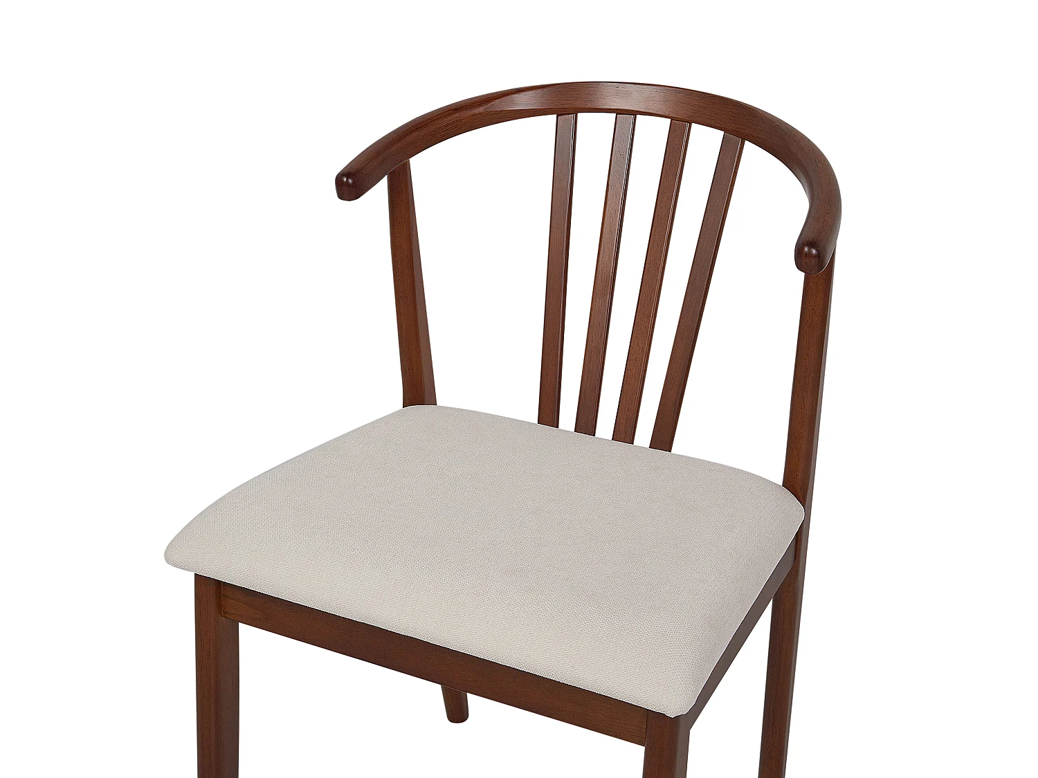 Set van 2 eetkamerstoelen CRAIG Hout Donkere houtkleur