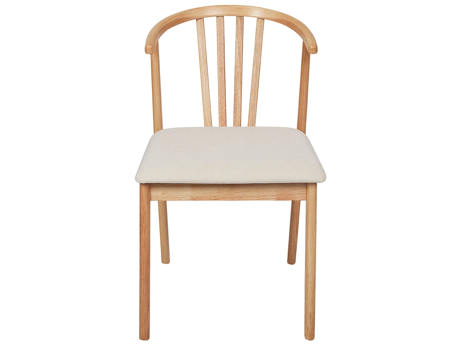Lot de 2 chaises de salle à manger CRAIG Bois Marron clair