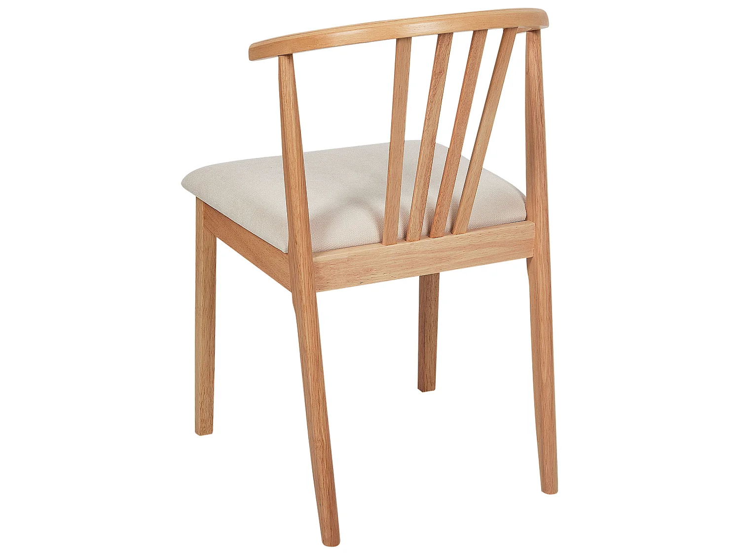 Lot de 2 chaises de salle à manger CRAIG Bois Marron clair