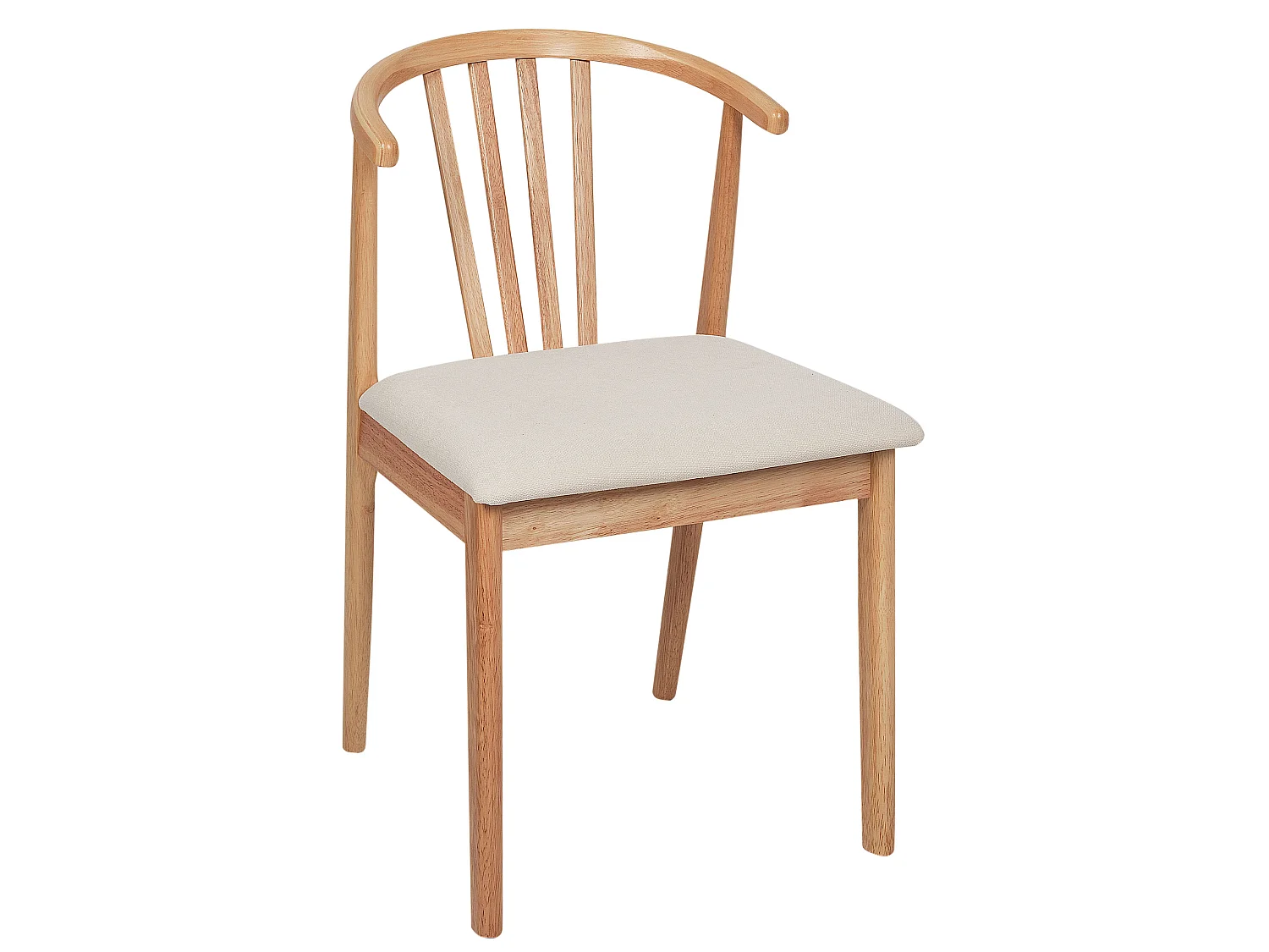 Lot de 2 chaises de salle à manger CRAIG Bois Marron clair