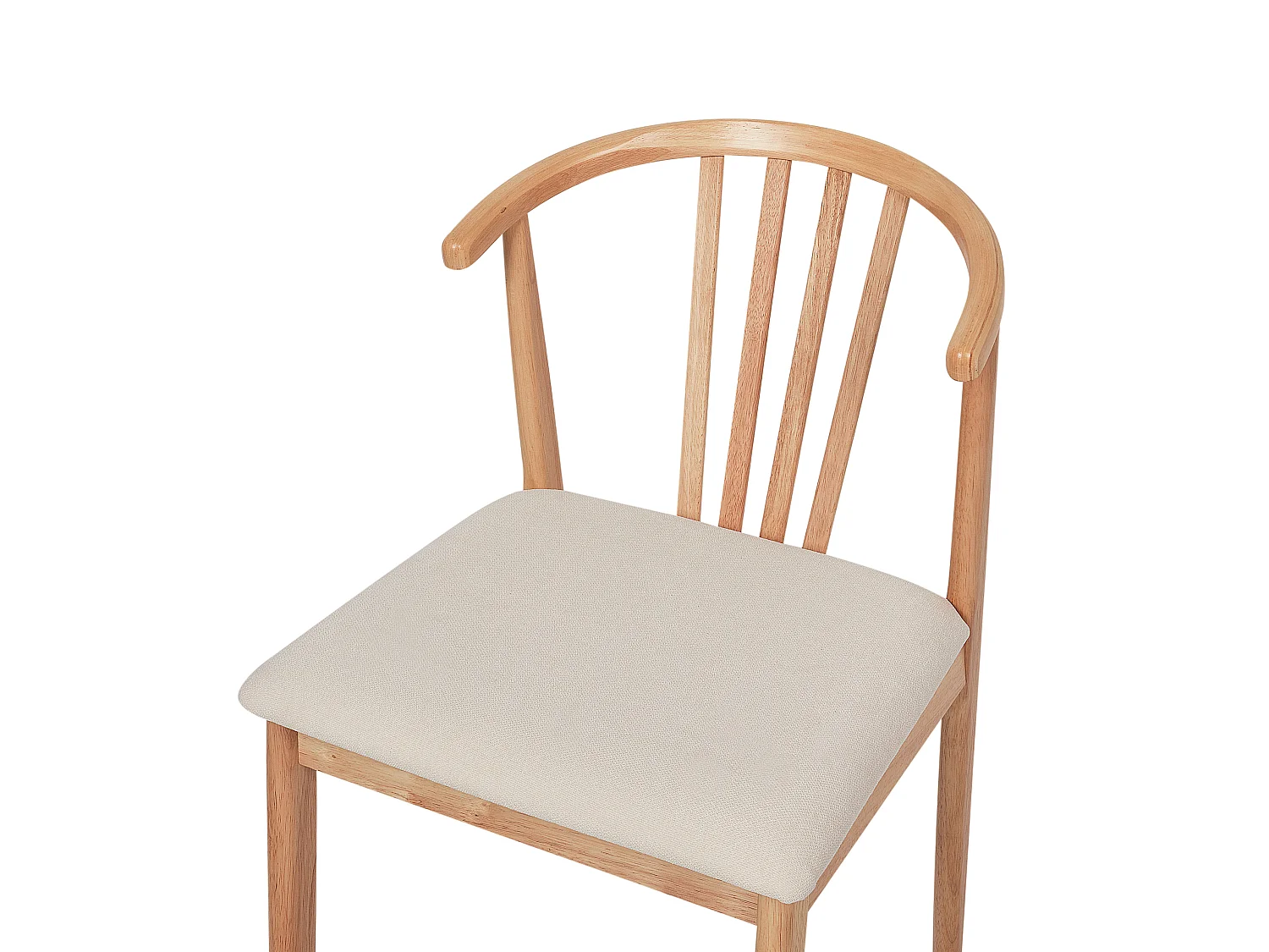 Lot de 2 chaises de salle à manger CRAIG Bois Marron clair