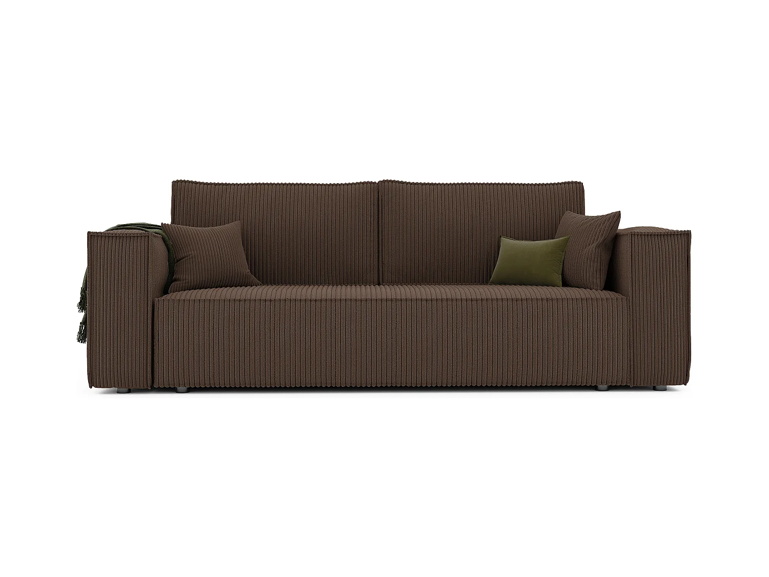 Canapé Bali réversible convertible en tissu Marron