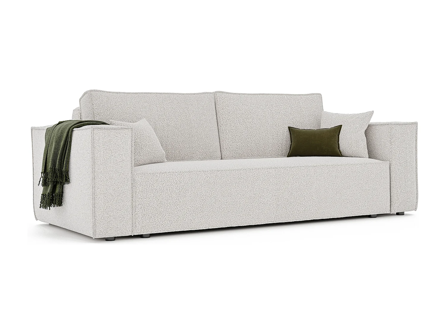 Canapé Bali réversible convertible en tissu Beige