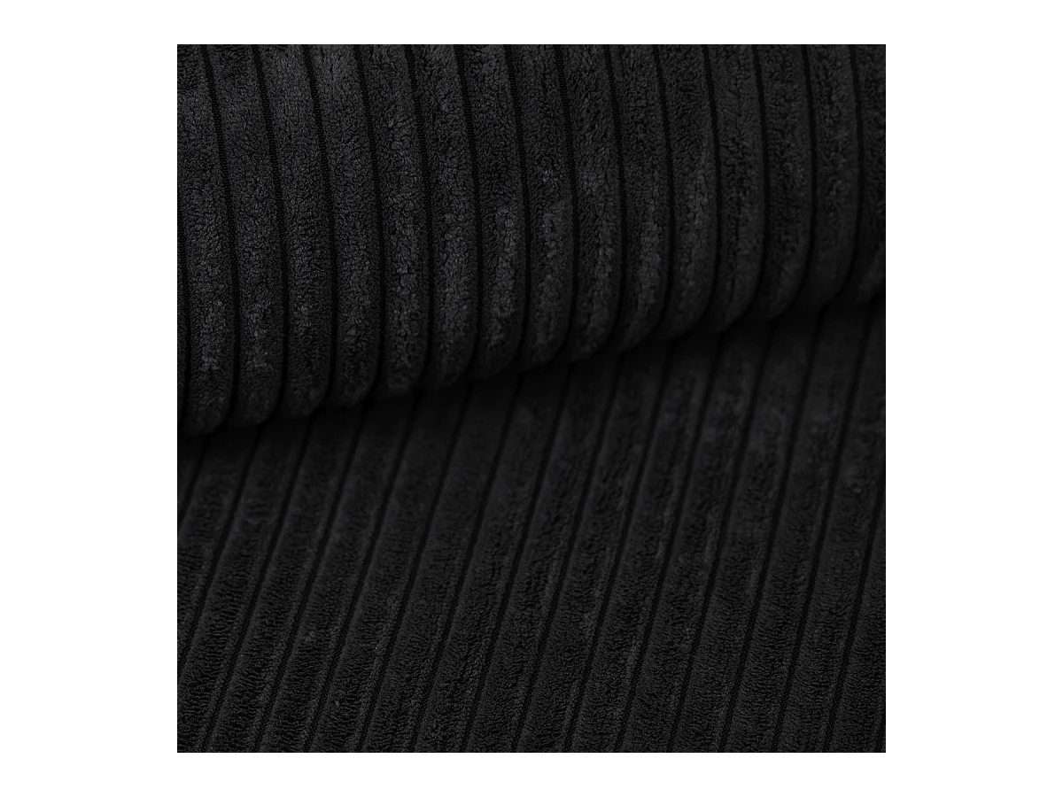 Canapé Bali réversible convertible en tissu Noir