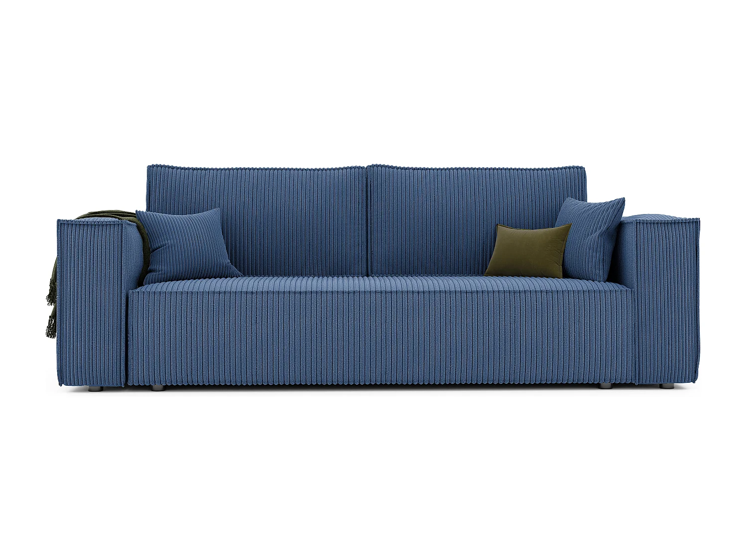 Canapé Bali réversible convertible en tissu Bleu