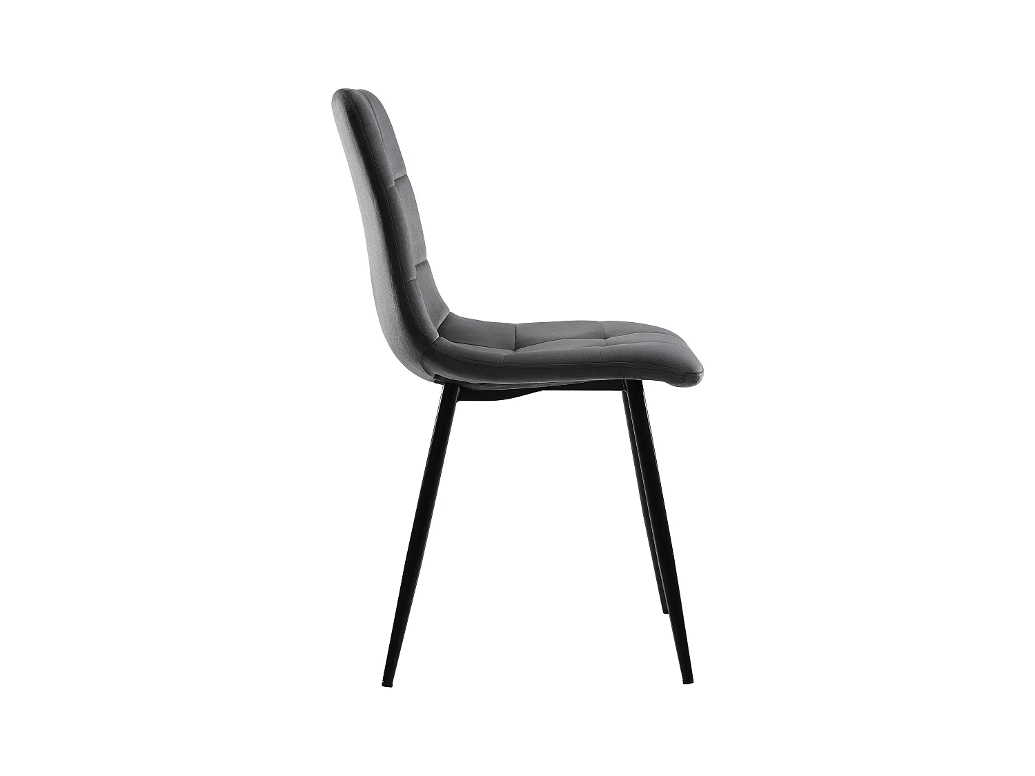 Esstischset 140 x 80 cm mit 4 samtgepolsterten Stühlen – schwarze Metallbeine – Weiß + Grau