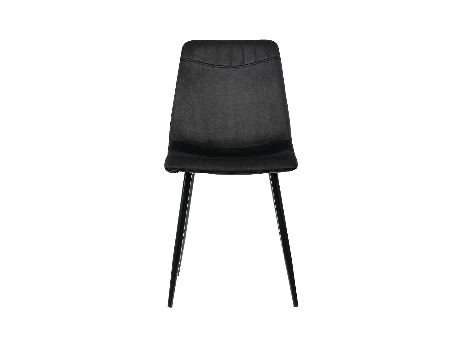 Ensemble table à manger 117 x 68 cm avec 4 chaises rembourrées en velours - Pièds en métal doré - Noir
