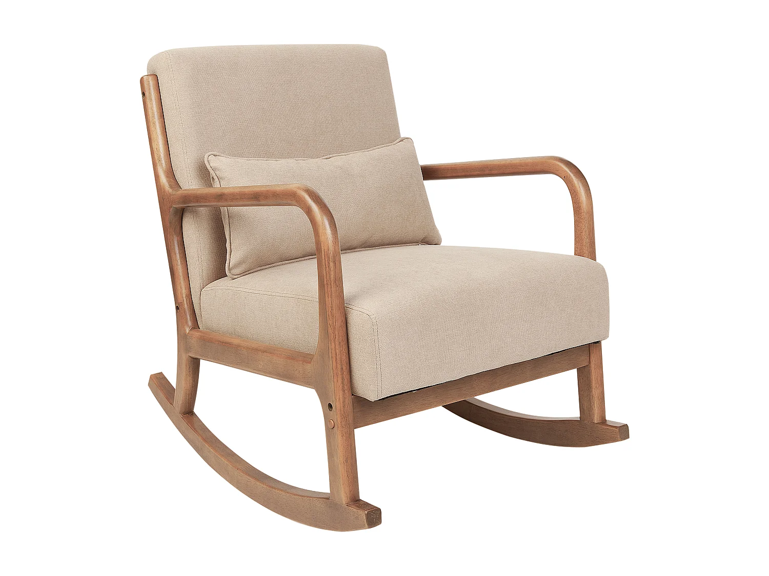 Schaukelsessel SKOVDE Stoff Beige