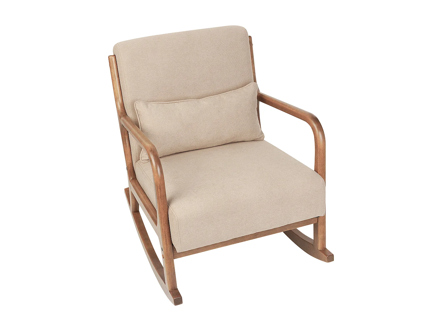Schaukelsessel SKOVDE Stoff Beige