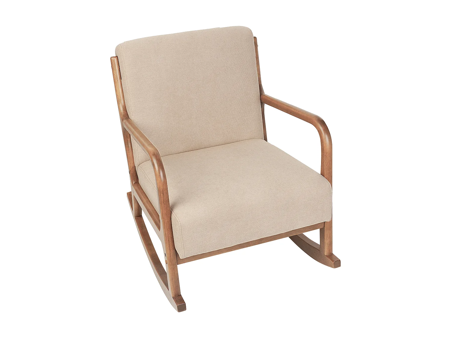 Schaukelsessel SKOVDE Stoff Beige
