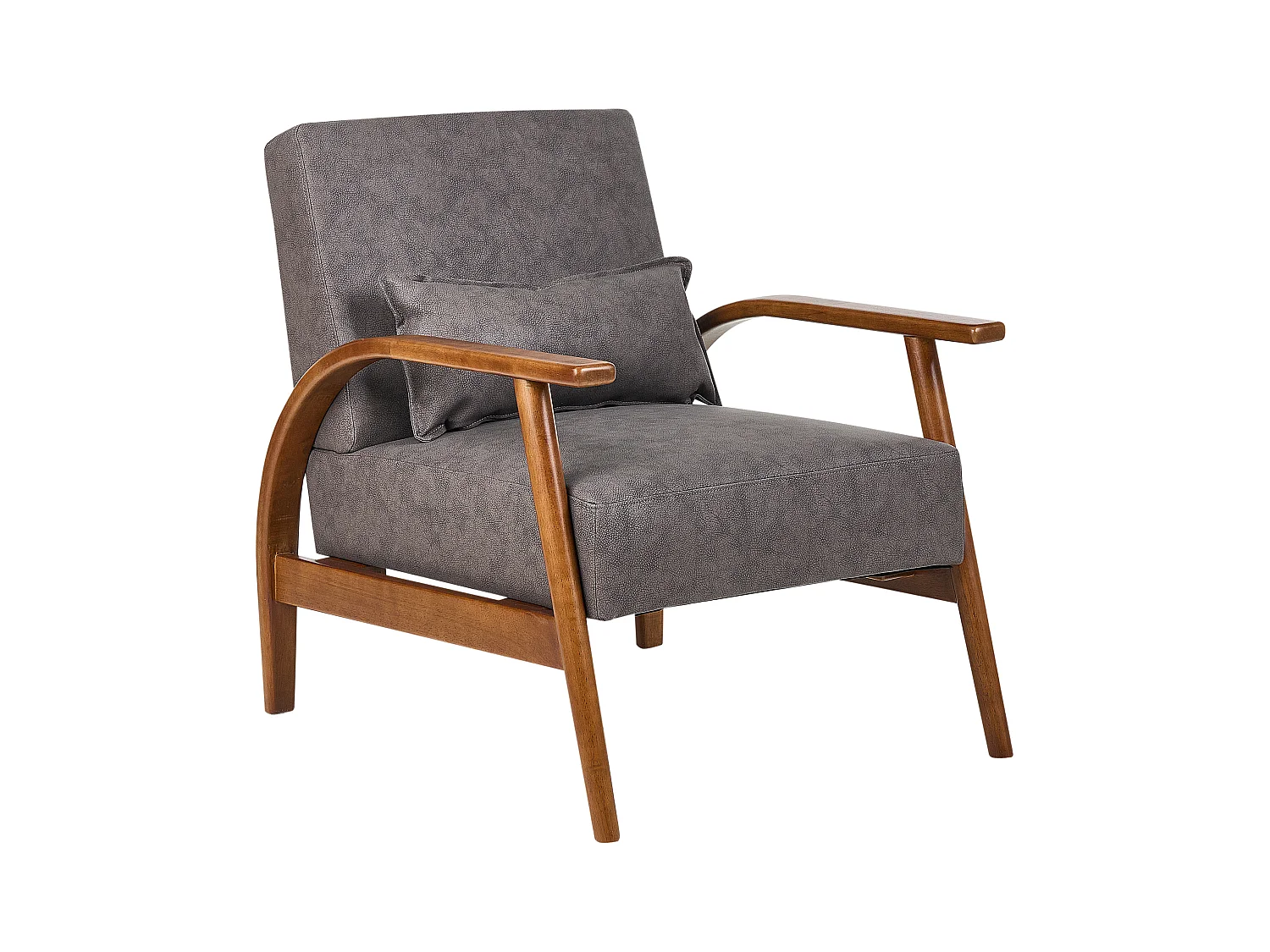Fauteuil SKARA Cuir PU Marron foncé