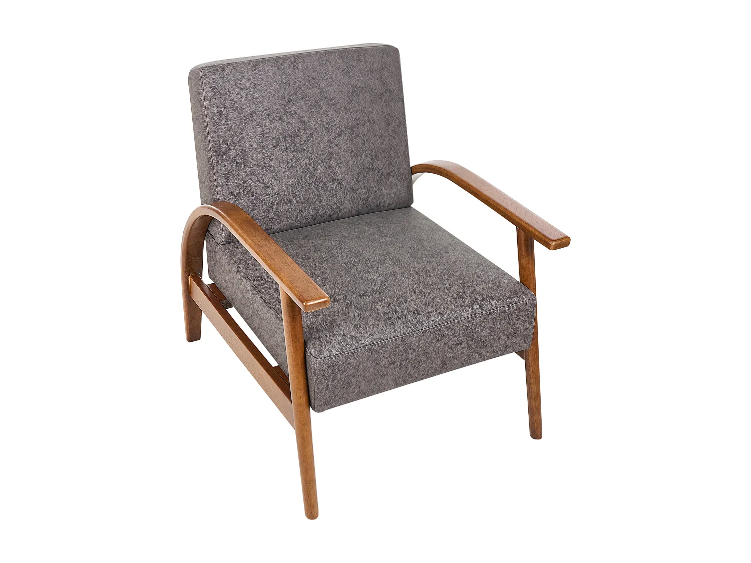 Fauteuil SKARA Cuir PU Marron foncé